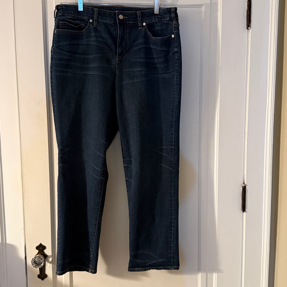 Lands' End Navy Women's Plus Jeans